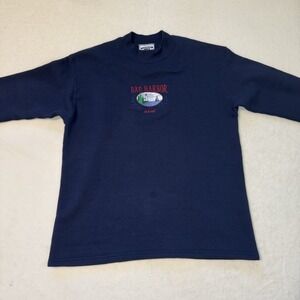 Vintage Lee Heavyweight Bar Harbor Maine Crewneck Sweatshirt Navy Blue Spell Out